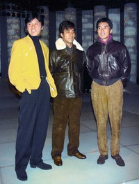 （左から）西城秀樹さん、野口五郎、郷ひろみ＝1994年
