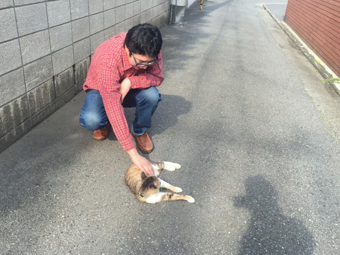 猫の散歩は時間がかかる