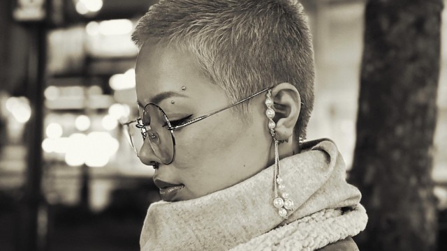 当初はセルフでバリカンで刈っていたそう／Skyさん（@sky__art666）提供