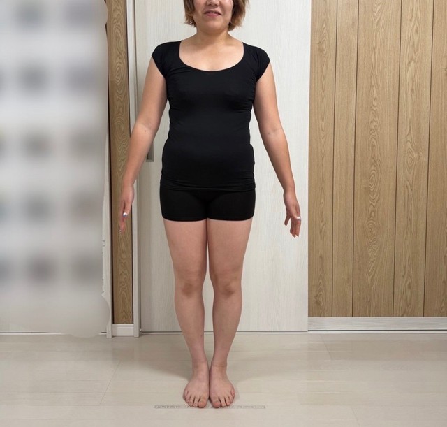 2025年7月、ダイエット開始当初の田中さん／田中さん提供