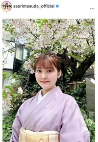 増田紗織アナウンサーのインスタグラム＠saorimasuda_officialより