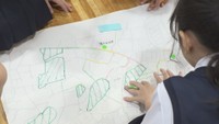 出前授業（逃げ地図ワークショップ）　多肥小学校　高松市多肥上町