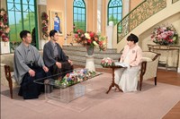 「徹子の部屋」  黒柳徹子(右)、市川團子、中村壱太郎＝テレビ朝日提供