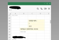エクセルに見えるけれども、通常よりも小さいし、使い方がおかしい！？（あんぱんさんX『韓国人しか知らない謎のExcelの話』より）