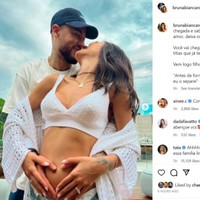 ネイマールと恋人ブルーナ・ビアンカルディ（インスタグラムから）