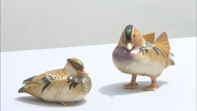 立体的な形と美しい色が魅力の「横浜真葛焼」　岡山市・吉兆庵美術館で展示会