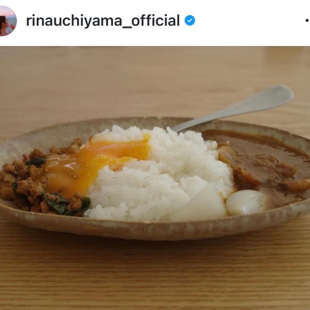 （内山理名公式インスタグラムより）