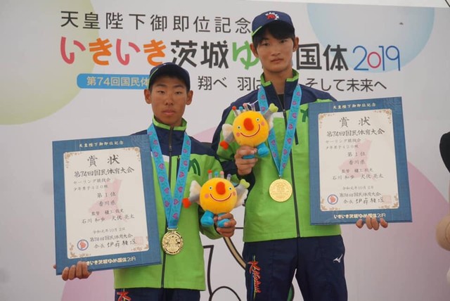 国体セーリングで高松商の石川・犬伏ペアが優勝！　香川県勢初の2冠を達成　