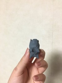 絶妙なバランスで完成した豚さんの４本足(提供：橘舞さん)