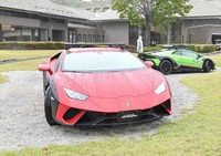 会場に展示されたランボルギーニ ウラカン