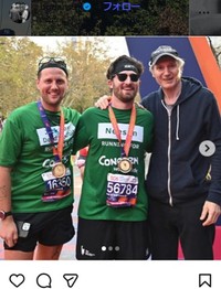 マラソン大会にも参加、父リーアムも駆けつけて祝福していた＝ダニエル・ニーソン氏のインスタグラム＠bgdans91より