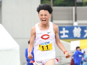 中央大学・湯浅仁　自ら「キャプテン像」示す、1部ハーフマラソン日本人トップの好走