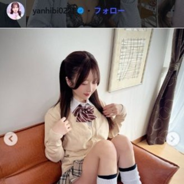 大槻ひびきのインスタグラム＠yanhibi0221より