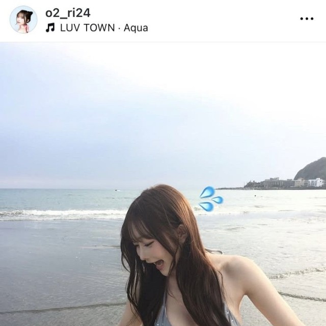 横浜莉々香インスタグラム＠o2_ri24より