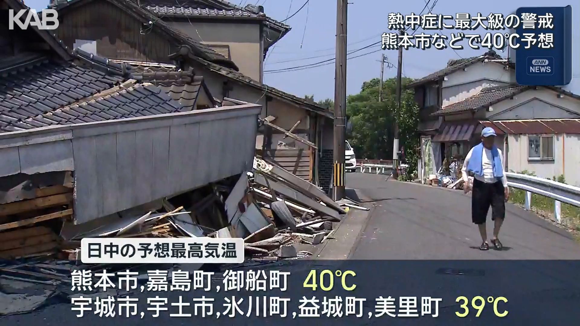 日中40℃予想…熱中症リスク高まる“最大級の警戒を”すでに熊本市などで