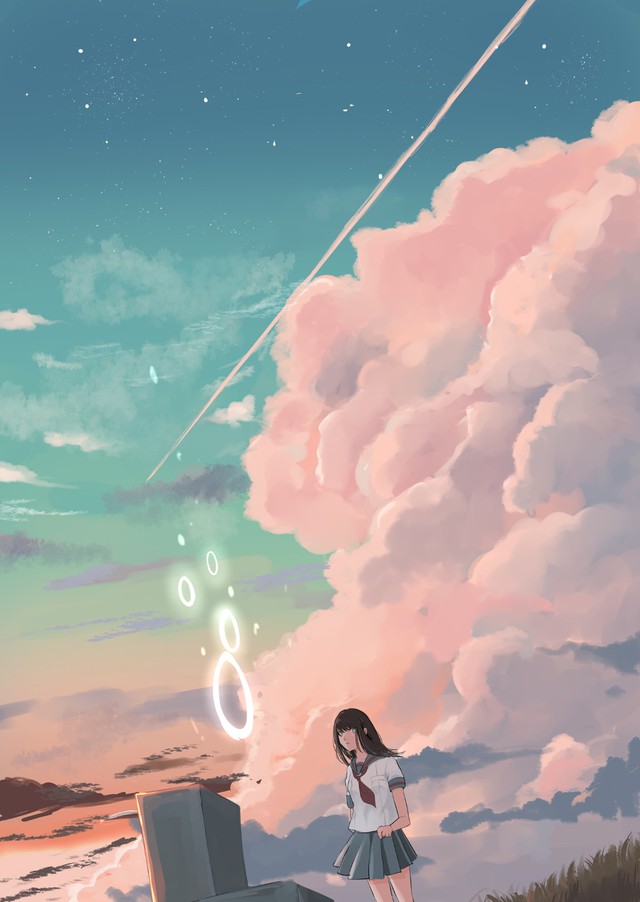 【漫画】『色彩が分からない私だけに見える友人』45（宙埜つきさん提供）