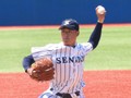 仙台大学・樫本旺亮　チームを救う変則左腕が生み出した、サイドとオーバーの投げ分け