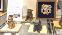 岡山市で開かれている「シーサー・チャリティー展」