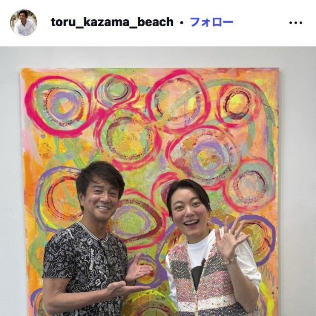 風間トオルのインスタグラム＠toru_kazama_beach
より
