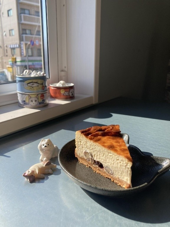 日によって変わる、奥さん“気まぐれケーキ”も大好評