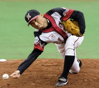 現役時代の渡辺俊介氏の投球