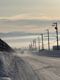 冬の北海道の雪道／大島良平さん（@BrunaRacing）提供