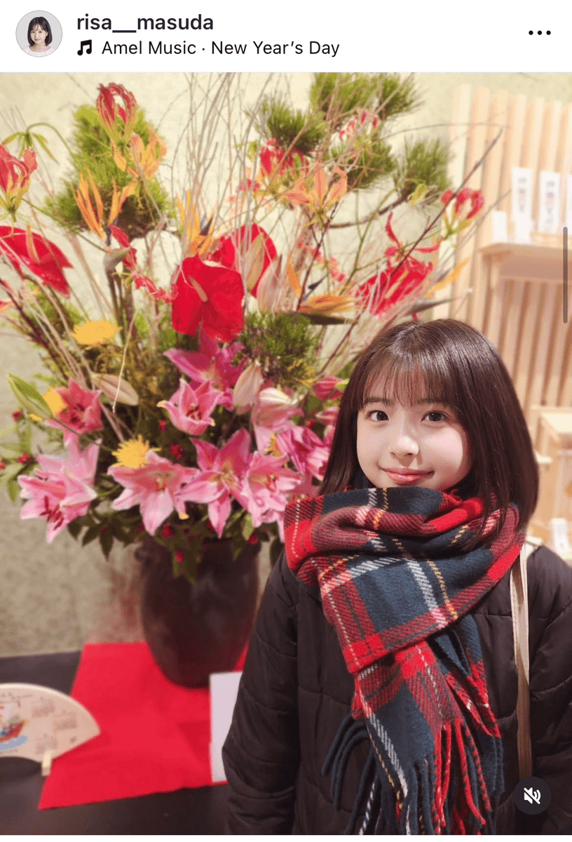 「2026年もよろしくお願いいたします」（増田梨沙 (@risa__masuda)さんのインスタグラムより）