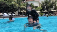 昨年まではプール遊びをねだられていたのに…／ふくろうさん（@fukuroLvMAX）提供