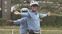 災害時の信号機停電を想定　香川県警が交通整理・復旧訓練　PHEV車との接続手順を確認