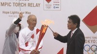 東京五輪の聖火が香川に　2日間の聖火リレー始まる　県内最高齢ランナーや高松工芸バレー部の牧大晃選手らが登場