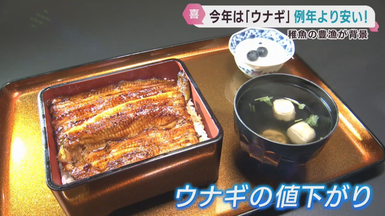 ７月２６日は土用の丑の日　例年よりウナギが安い
