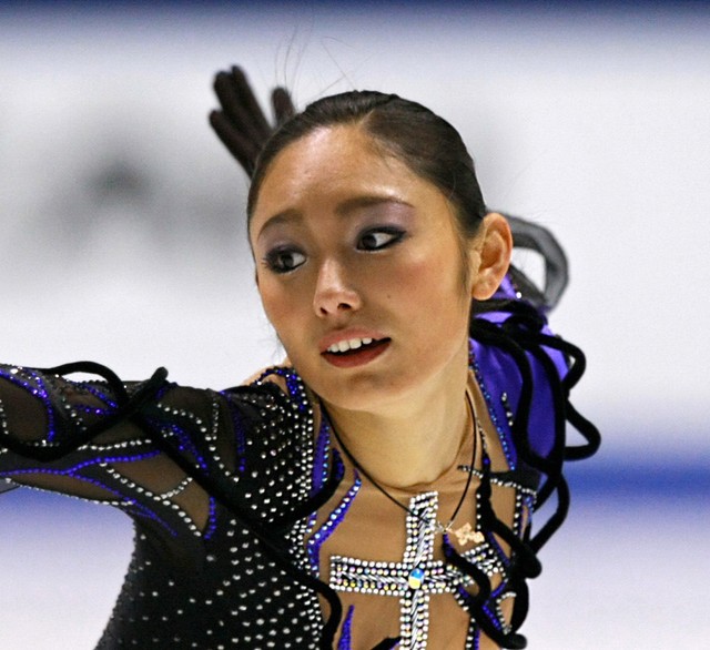 氷上で舞う安藤美姫さん（2010年撮影）