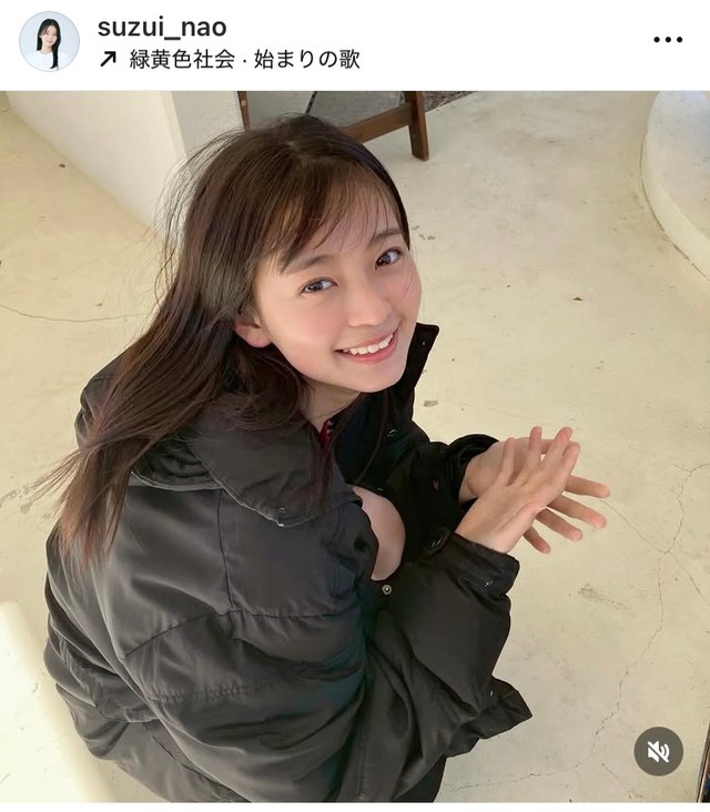 涼井菜生インスタグラム＠suzui_naoより