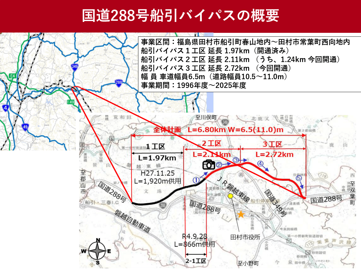 国道288号船引バイパス、2026年3月22日（日）15時に全線開通へ 