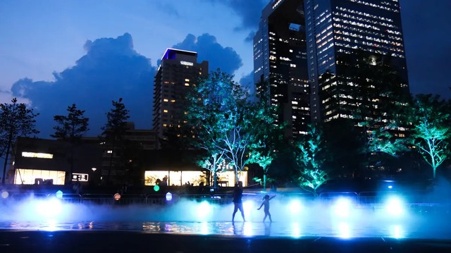 梅田うめきたパークにも雲海を出現させた（現在は終了）