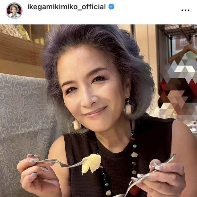 池上季実子インスタグラム＠ikegamikimiko_officialより