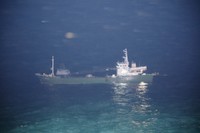 貨物船同士が衝突事故／提供：水島海上保安部