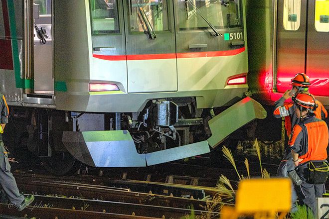 Denentoshi Line suspended after late-night train collision