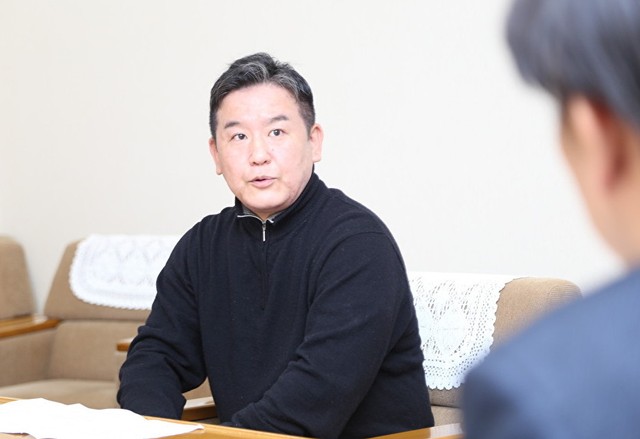 西宮市商店街市場連盟の實松洋輔常任理事