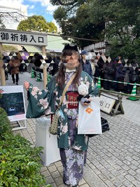 2026年の初詣はこちらの着物で（提供：水琴（りづきけいと）さん）