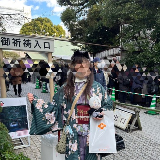 2026年の初詣はこちらの着物で（提供：水琴（りづきけいと）さん）