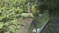 遺体が見つかった山林（香川・綾川町　2021年7月）