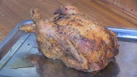 「鳥明人」の2kgほどある鳥の丸焼き