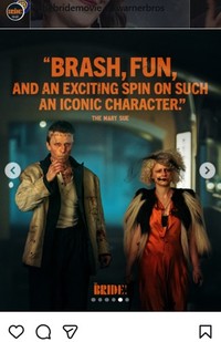 「ザ・ブライド！」のインスタグラム＠thebridemovieより