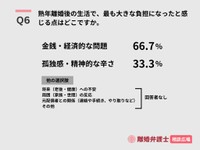 熟年離婚後の生活で、最も大きな負担になったと感じる点はどこですか（出典：離婚弁護士相談広場）