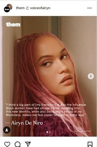 アイリン・デ・ニーロのインスタグラム@voiceofairynより