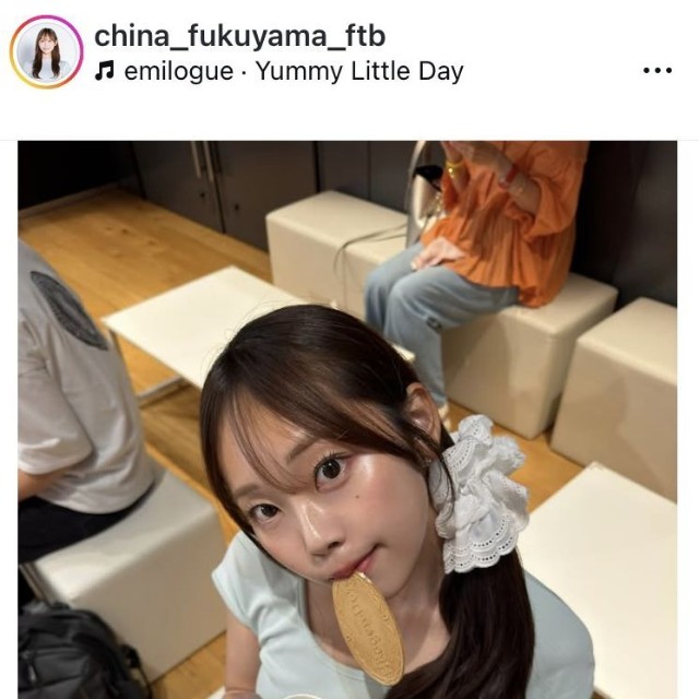 福山千奈アナウンサーのインスタグラム＠china_fukuyama_ftbより
