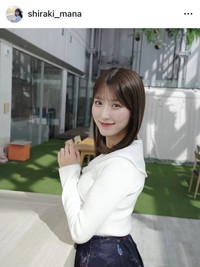 白木愛奈アナウンサーのインスタグラム＠shiraki_manaより
