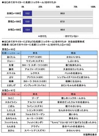 マイカーへのニックネーム※自由回答形式（提供画像）
