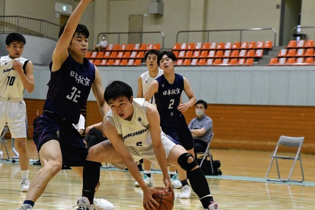 【男子決勝】日川―日本航空（全国高校総体バスケ山梨県大会2022）
